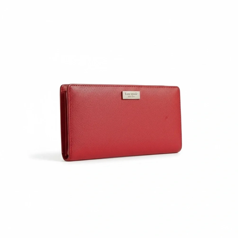 Kate Spade Red Saffiano Leather Continental Wallet | NWOT ✨